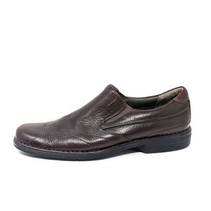 Clarks Mens 11.5 Brown Leather Slip On Comfort Loafers Casual Dress Shoes